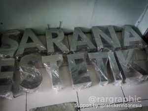 Huruf Timbul Non LED Kuningan - Gambar 2