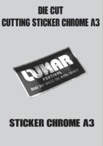 Die Cut + Print Sticker A3+ Chrome