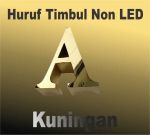 Huruf Timbul Non LED Kuningan