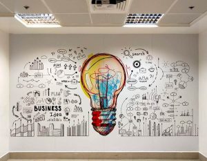 Wallpaper Custom Sticker Print UV + Instalasi - Gambar 3