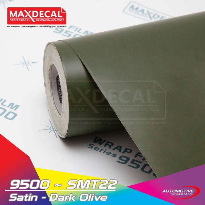 02427464-4585-44c5-a2b3-e3f083f77c8f.jpg RSTICKER - MAXDECAL 9500 SMT22 Satin Matt DARK OLIVE Hijau Army Wrap Meterean - Gambar 1