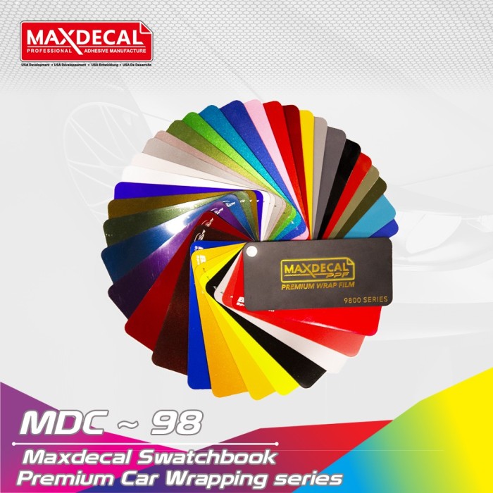 5578dc22-aed7-4f55-83e5-79a2e21080e0.jpg RSTICKER - KATALOG MAXDECAL 9800 PPF Series Premium Wrap Swatchbook Color Card - Gambar 1