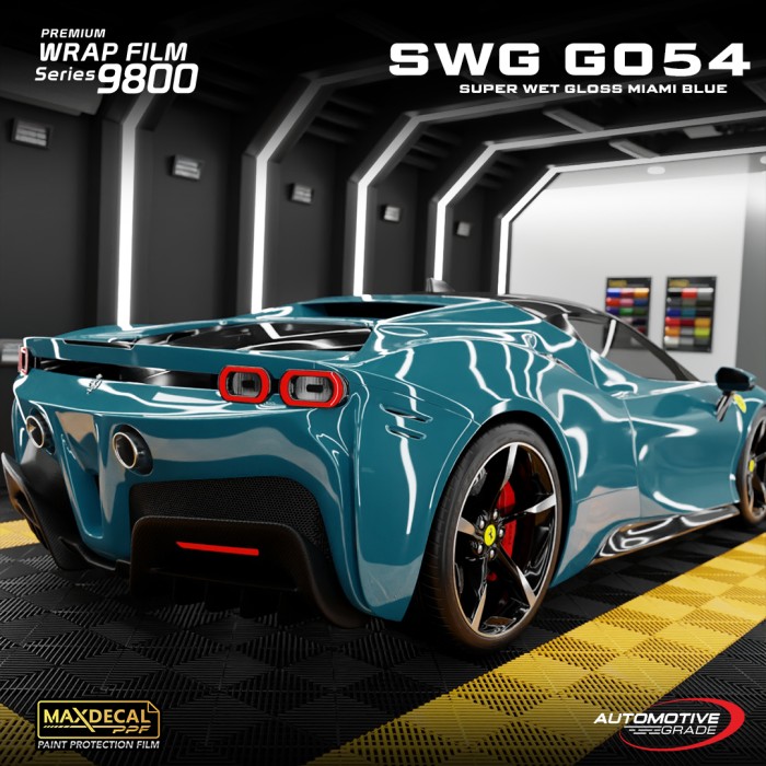 5e93071c-4b4b-42ce-8478-bdd0627888e4.jpg RSTICKER - MAXDECAL 9800 SWG G054 MIAMI BLUE Super Wet Gloss PPF Grade Premium - Gambar 1