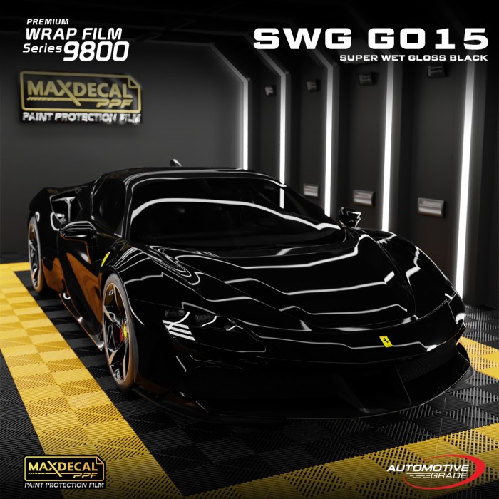 c8c747e5-a088-4c8c-9242-c17d6e4d14ae.jpg RSTICKER - MAXDECAL 9800 SWG G015 BLACK Super Wet Gloss PPF Grade Premium Wrap - Gambar 1