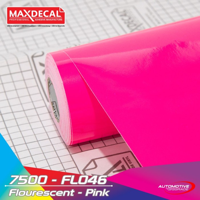 de73bb67-993e-44b0-9e3e-c4087ff4ed63.jpg RSTICKER - MAXDECAL Fluorescent FL 046 PINK Skotlet Stabilo Neon 45 cm ROLL - Gambar 1